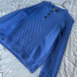 Blue sweater with buttons (Petite XL)